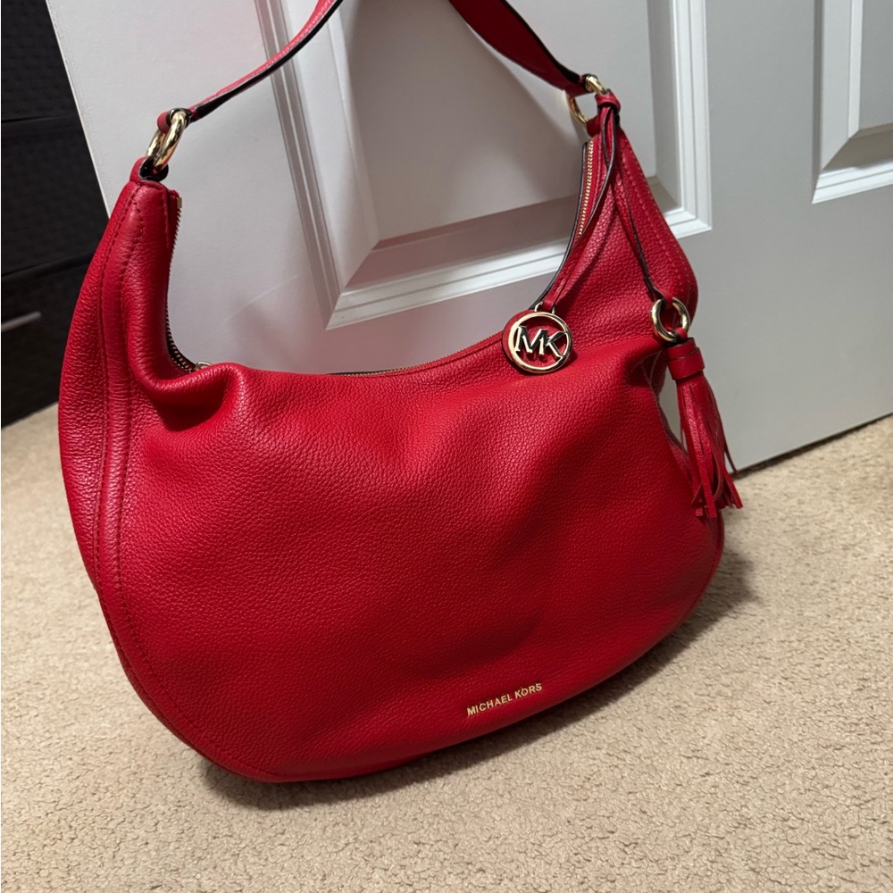 Michael Kors Scarlet Hobo Bag with Gold Accents